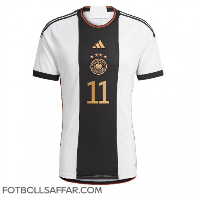 Tyskland Mario Gotze #11 Hemmatröja VM 2022 Kortärmad